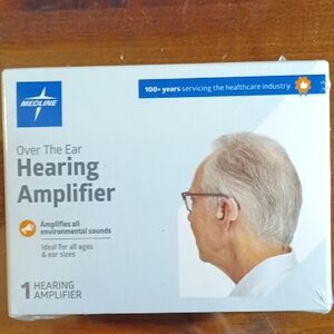 NEW In Sealed Box Medline Over the Ear Hearing Amplifier